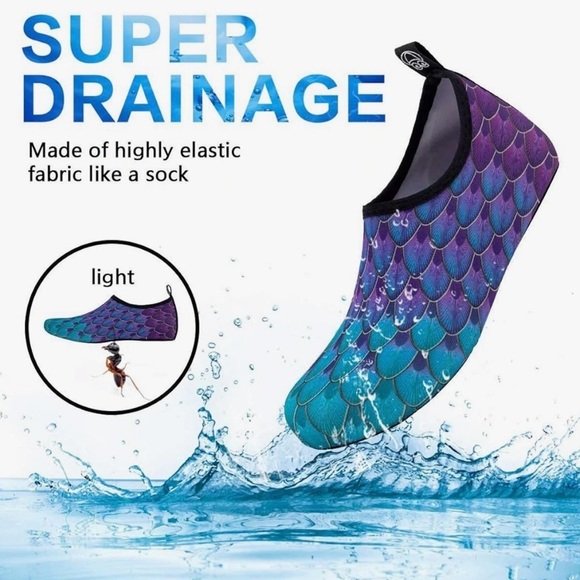 Water Shoes for Womens / Mens Barefoot Quick-Dry Aqua Socks for Beach Swim - NWT - Picture 6 of 11